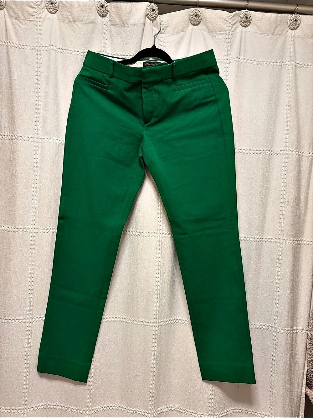 Banana Republic Green Skinny Pants Size 4 Like New